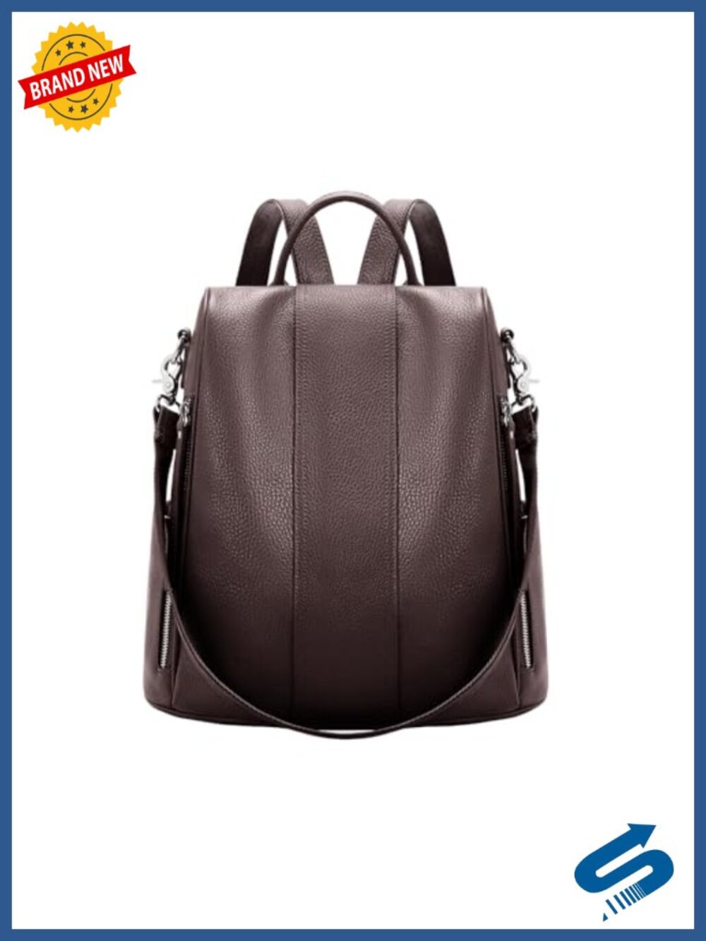 Genuine Leather Backpack Purse for Women Anti-theft Fashion Backpack Handbag